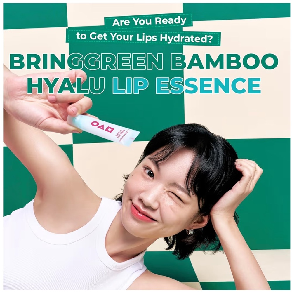 BRINGGREEN Bamboo Hyalu Lip Essence Double Set - Picture 3 of 14